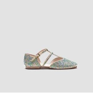 Zara Multicolor Rhinestone Flats